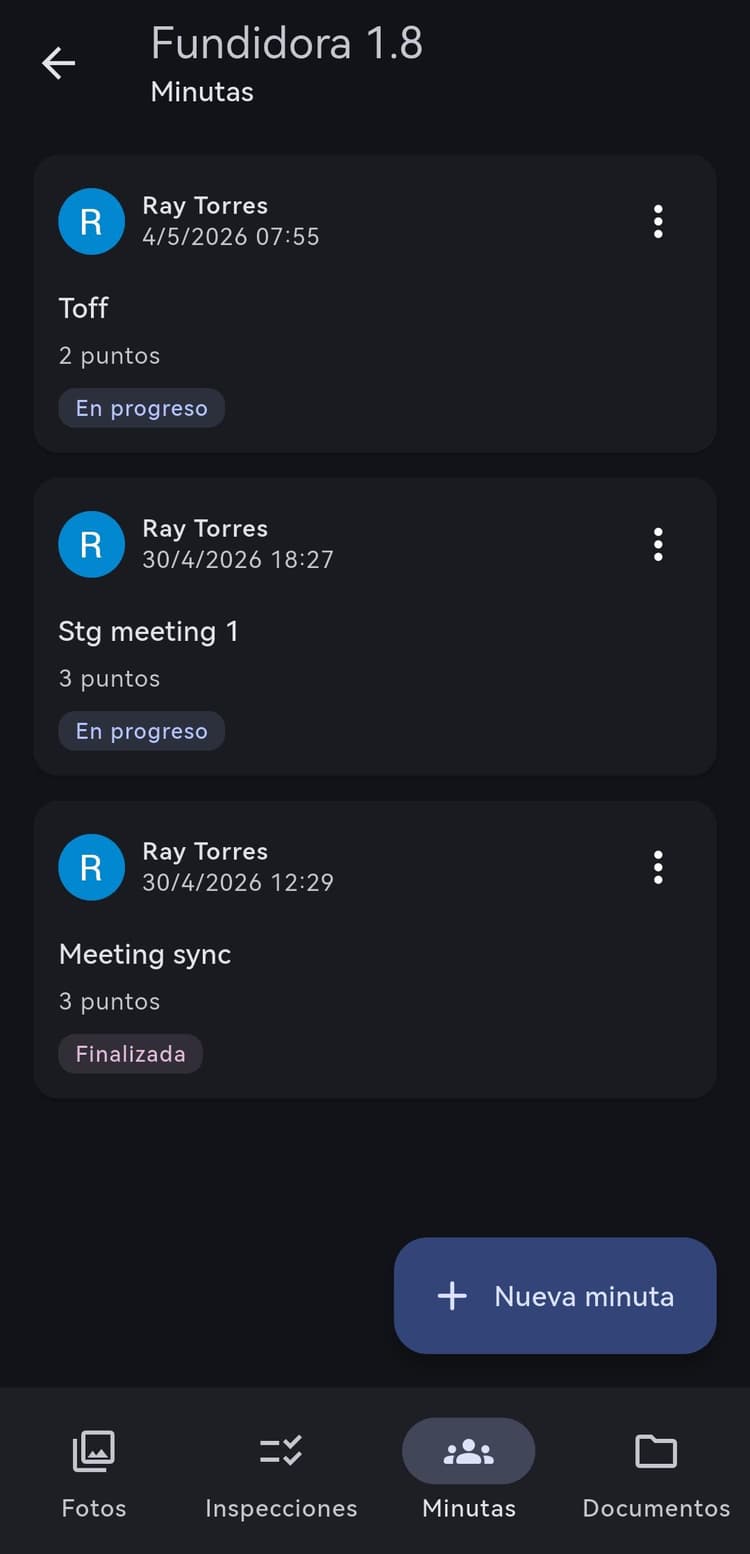 Bitácora Digital — meeting minutes